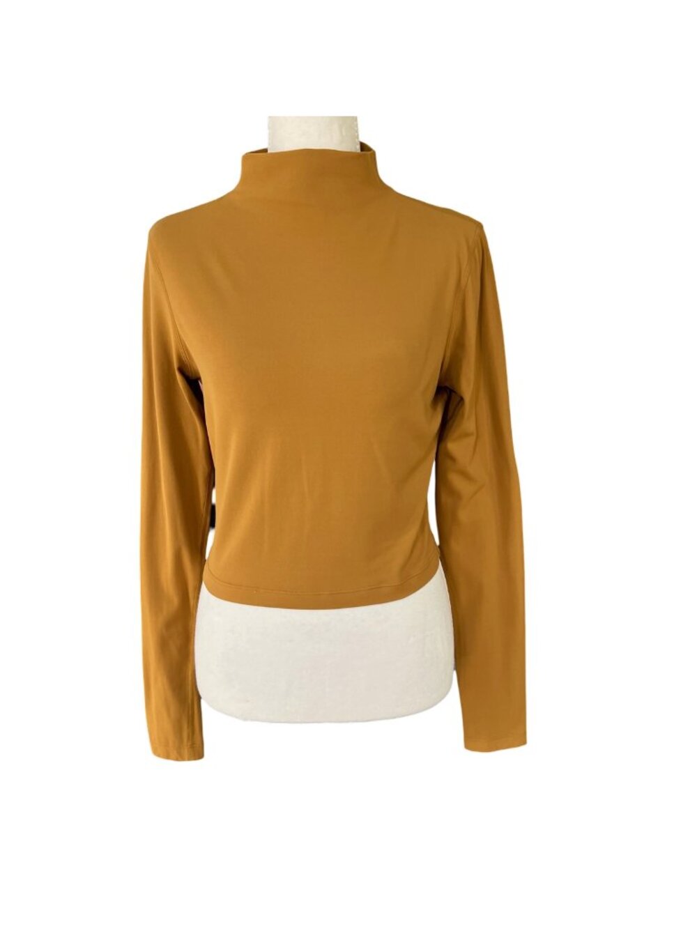 Lululemon All Aligned Mock Neck Long Sleeve Spiced Bronze Size 6